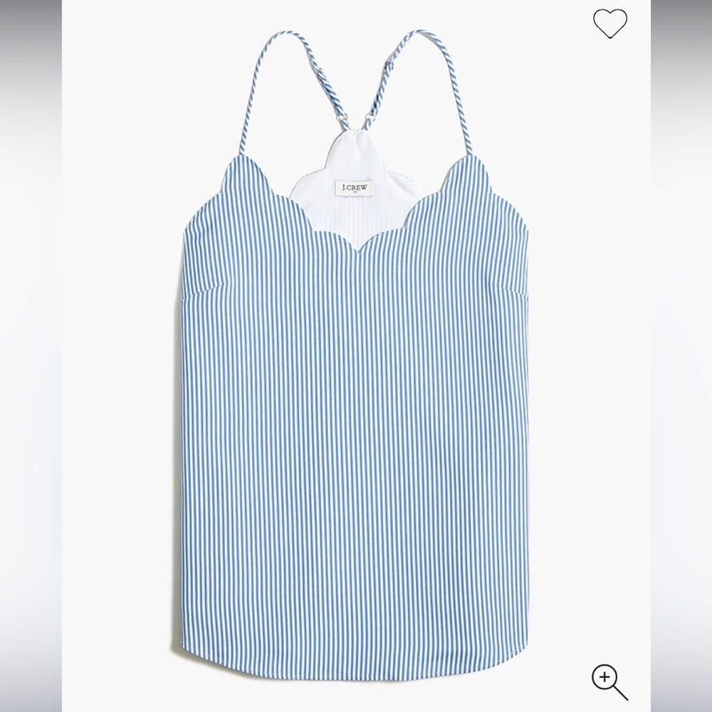 NWT. Black & white stripped cami